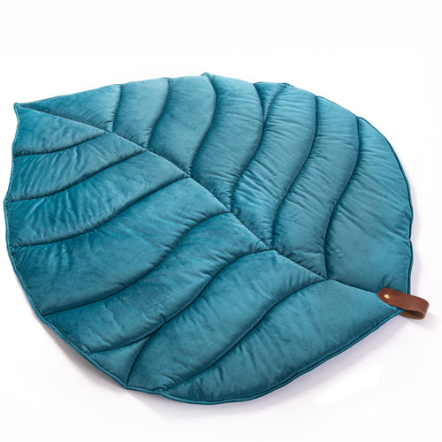 speelkleed bladvormig blauw velvet leafbylinden
