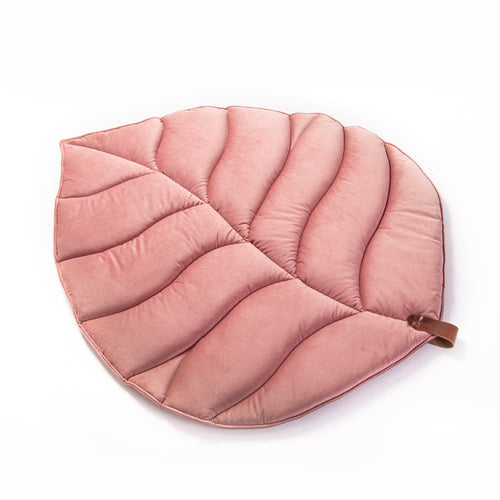 bladvormig speelkleed roze velvet