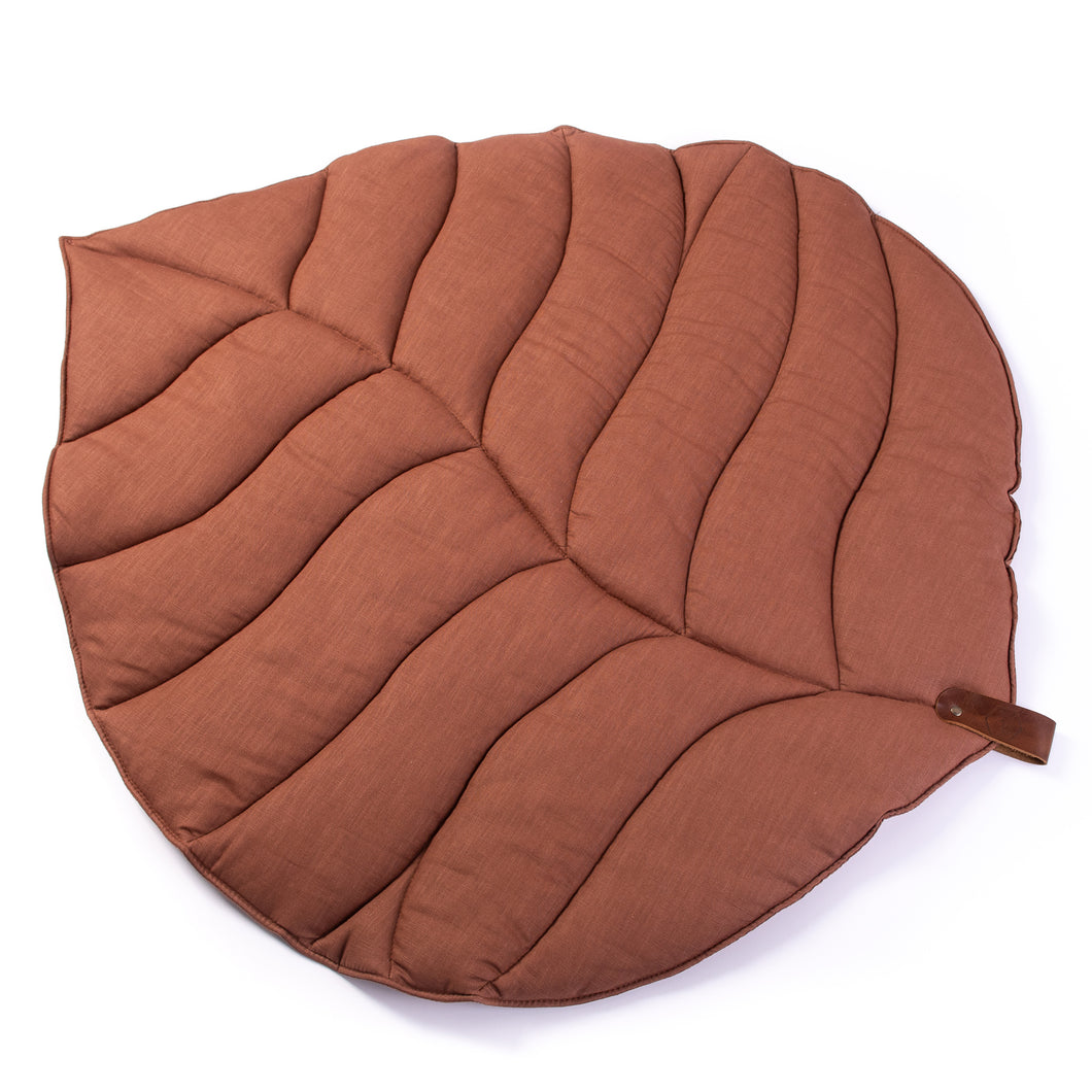 PlayLeaf - Solid Brown Linnenlook